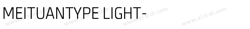 MEITUANTYPE LIGHT字体转换